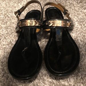 Black Coach Sandal